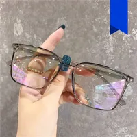 Anti-blue Light Simple Square Glasses Frame New Flat Glasses Frame main image 3