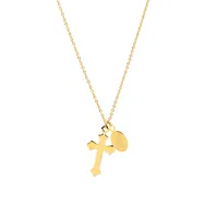 Wholesale Jewelry Fashion Geometric 304 Stainless Steel 18K Gold Plated Pendant Necklace main image 5