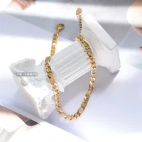 New Fashion Retro Trendy Simple Chain Titanium Steel Wild Anklet Jewelry main image 3