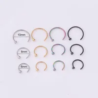 Nose Rings & Studs Fashion Geometric 316 Stainless Steel  Plating main image 2