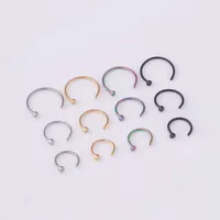 Nose Rings & Studs Fashion Geometric 316 Stainless Steel  Plating main image 5