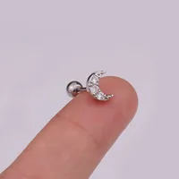 Ear Cartilage Rings & Studs Fashion Crown Copper Plating main image 3