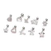 Ear Cartilage Rings & Studs Fashion Crown Copper Plating main image 5