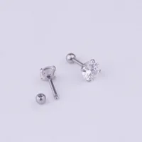Ear Cartilage Rings & Studs Fashion Geometric 316 Stainless Steel  Inlaid Zircon main image 5