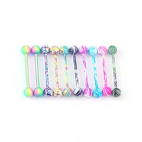 Tongue Rings Fashion Geometric 316 Stainless Steel  Stoving Varnish No Inlaid main image 1