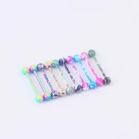 Tongue Rings Fashion Geometric 316 Stainless Steel  Stoving Varnish No Inlaid main image 4
