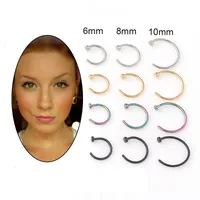 Nose Rings & Studs Fashion Geometric 316 Stainless Steel  Plating sku image 9