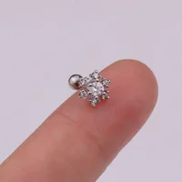 Ear Cartilage Rings & Studs Fashion Crown Copper Plating sku image 9