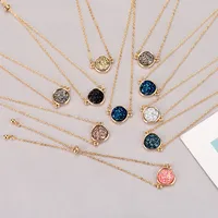 Korean Round Crystal Cluster Simple Natural Stone Alloy Bracelet main image 3
