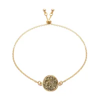 Korean Round Crystal Cluster Simple Natural Stone Alloy Bracelet sku image 6