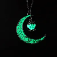 Fashionable Luminous Diy Pendant  Moon Owl Luminous Necklace main image 3