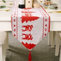 New Christmas Decoration Knitted Cloth Table Runner Creative Christmas Table Decoration sku image 3
