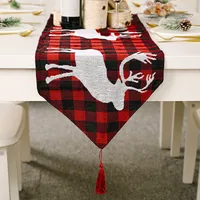 New Christmas Decoration Knitted Cloth Table Runner Creative Christmas Table Decoration sku image 10