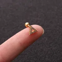Ear Cartilage Rings & Studs Flower 316 Stainless Steel  Copper main image 3
