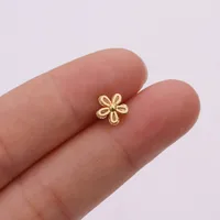 Ear Cartilage Rings & Studs Snowflake Copper Inlaid Shell main image 4
