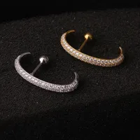 Ear Cartilage Rings & Studs Novelty Geometric Copper Zircon main image 4