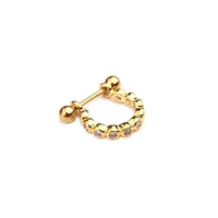 Ear Cartilage Rings & Studs Fashion U Shape Copper Diamond sku image 7