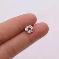 Ear Cartilage Rings & Studs Snowflake Copper Inlaid Shell sku image 10