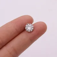 Ear Cartilage Rings & Studs Snowflake Copper Inlaid Shell sku image 12