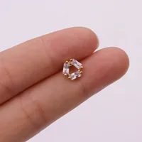 Ear Cartilage Rings & Studs Snowflake Copper Inlaid Shell sku image 22