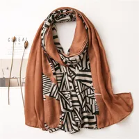 Summer Sunscreen Korean Messy Linen Office Room Big Shawl Dual-use Versatile Thin Cotton Linen Silk Scarf sku image 1