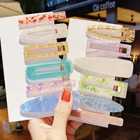 Korean Acrylic Hairpin 3 Piece Set Side Clip Bangs Clip Girl Clip  Wholesale main image 3