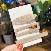 Korean Acrylic Hairpin 3 Piece Set Side Clip Bangs Clip Girl Clip  Wholesale sku image 4