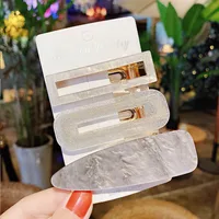 Korean Acrylic Hairpin 3 Piece Set Side Clip Bangs Clip Girl Clip  Wholesale sku image 21