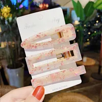 Korean Acrylic Hairpin 3 Piece Set Side Clip Bangs Clip Girl Clip  Wholesale sku image 13