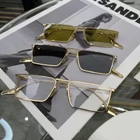 Light Green Metal Frame Sunglasses main image 2
