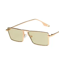 Light Green Metal Frame Sunglasses main image 4