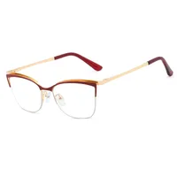 New Metal Frame Box Plain Anti-blue Light Glasses main image 3