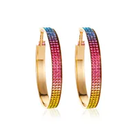 Full Diamond Gradient Color Earrings sku image 1