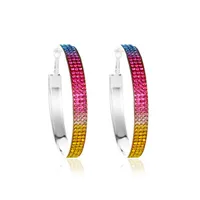 Full Diamond Gradient Color Earrings sku image 2
