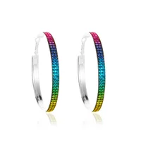 Full Diamond Gradient Color Earrings sku image 5