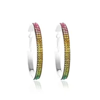 Full Diamond Gradient Color Earrings sku image 21