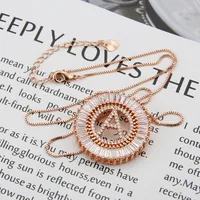 Rose Gold 26 English Alphabet Necklace main image 1