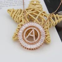 Rose Gold 26 English Alphabet Necklace main image 2