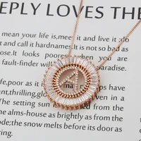 Rose Gold 26 English Alphabet Necklace main image 3