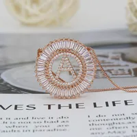 Rose Gold 26 English Alphabet Necklace main image 4