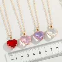 Fashion Round Artificial Crystal Pendant Necklace main image 2
