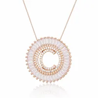 Rose Gold 26 English Alphabet Necklace sku image 3