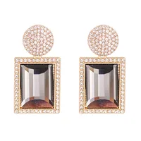 Geometric Diamond Alloy Acrylic Earrings Ear Studs sku image 6