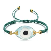 Bohemian Hand-woven Acrylic Resin Evil Eye Bracelet sku image 4