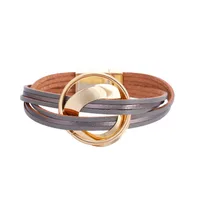 Bohemian Color Matching Multilayer Leather Bracelet main image 4