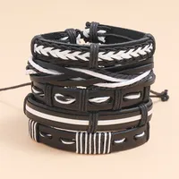 Simple Retro Multilayer Braided Leather Bracelet main image 3