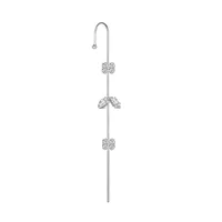 New Simple Inlaid Zircon Earrings main image 5