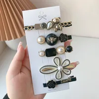 Simple New Rhinestone Pearl Hairpin main image 3