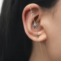 New Simple Inlaid Zircon Earrings sku image 1