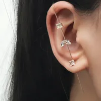 New Simple Inlaid Zircon Earrings sku image 3